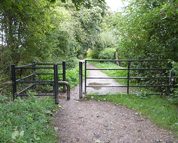 gate at start of path